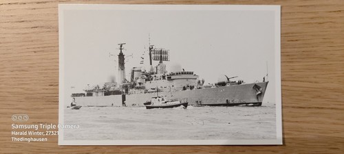 Postkarte marineschiff d88 hms - marineschiff,